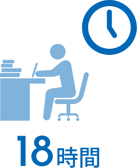 月平均残業時間 18時間（2024年度実績）